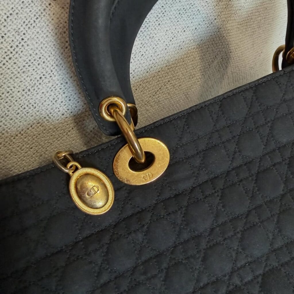 Christian Dior lady Dior Nylon handle Bag
