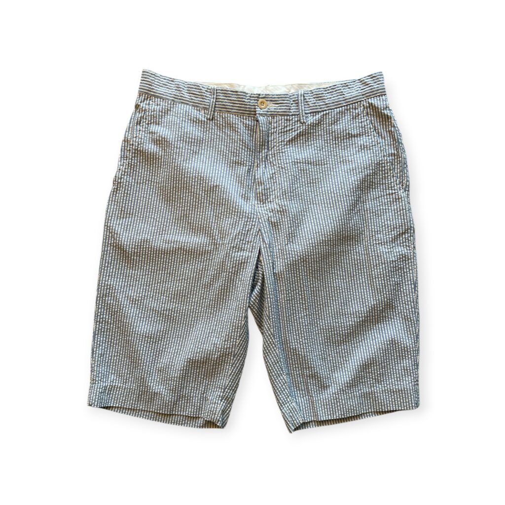Pantaloncini Polo Ralph Lauren Uomo 46 IT – 40 FR ( 40 cm ) S righe azzurro bianco shorts Cotone Oxford