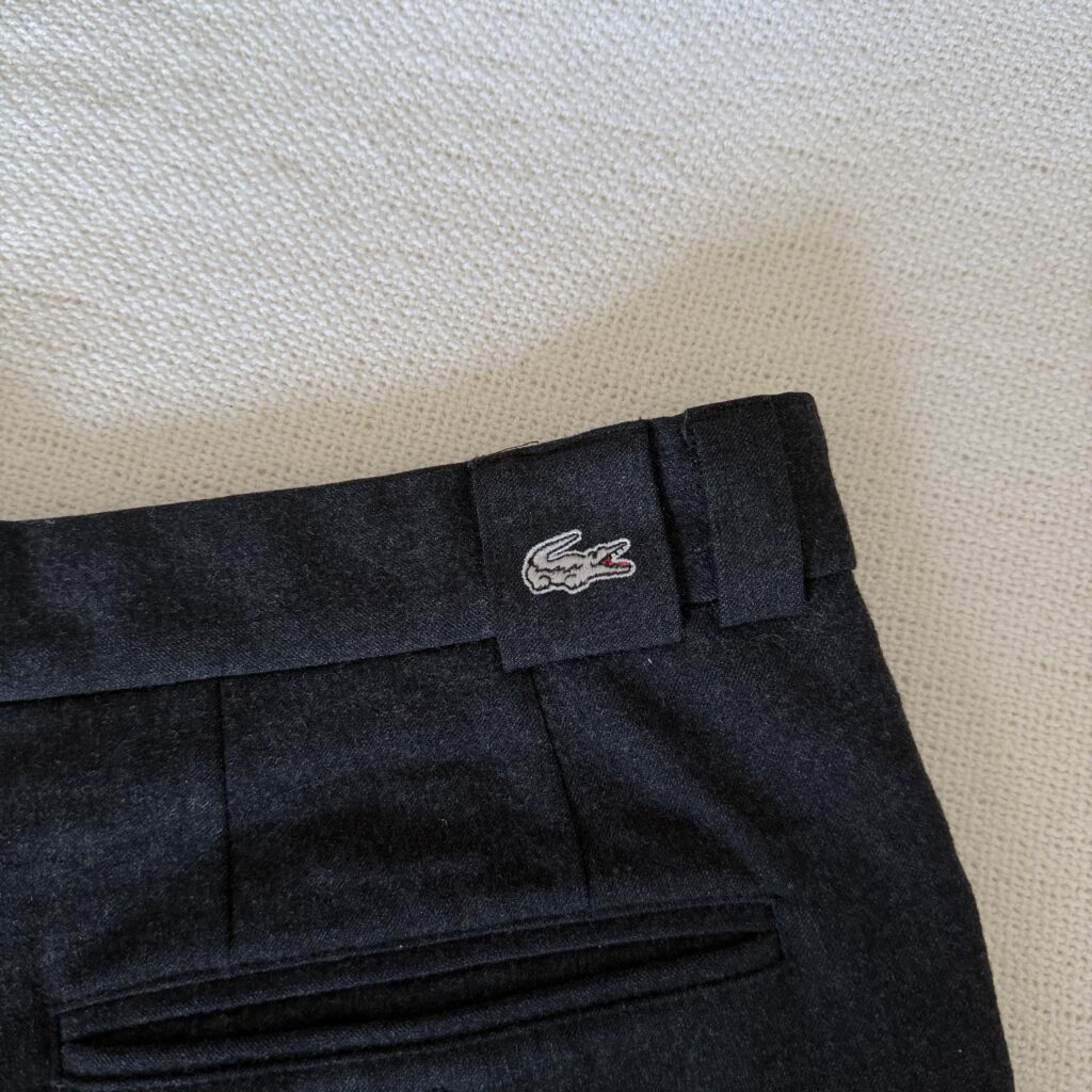 Pantaloni Lacoste Uomo 50 IT – 44 FR ( 44 cm ) L Nero Antracite Lana