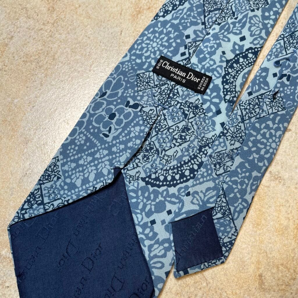 Dior Cravatta Blu Azzurro