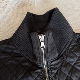 Bomber Smanicato Dolce & Gabbana Uomo M Nero Sintetico e Lana giubbotto gilet trapuntato