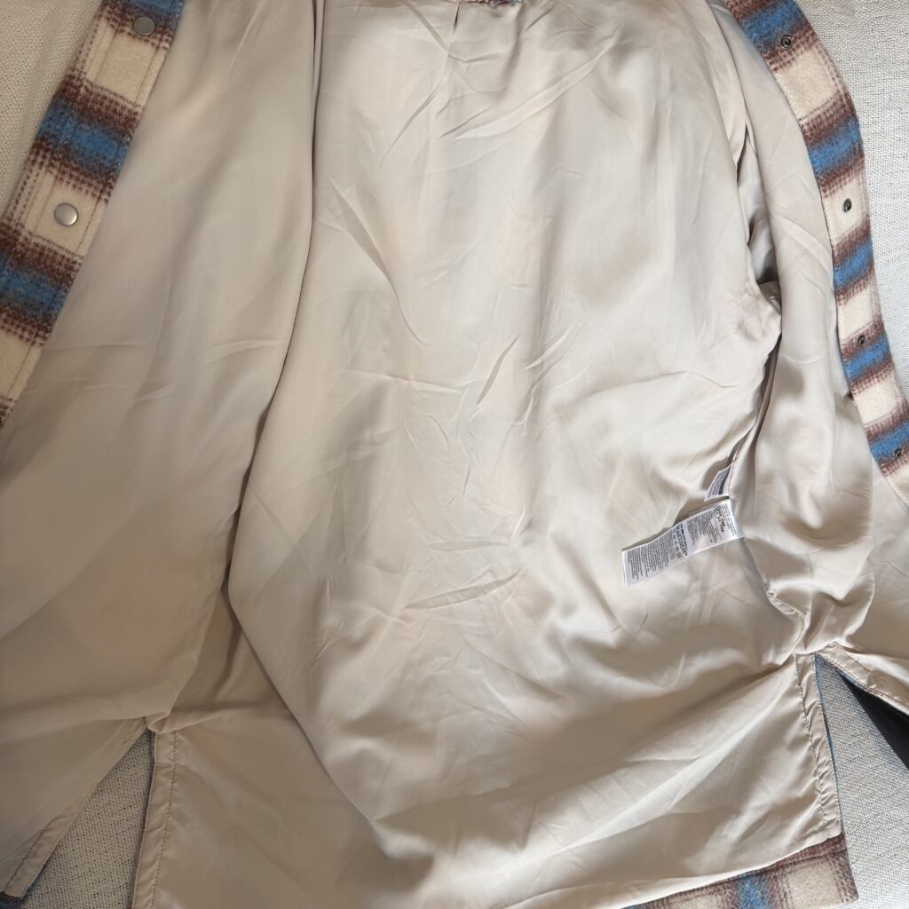 Cappotto Lungo Levis Uomo L Quadri tartan Azzurro Marrone Bianco misto Lana giubbotto