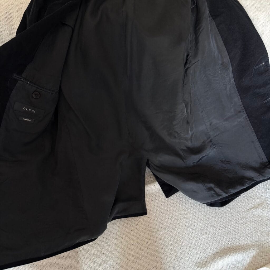 Giacca GUCCI Uomo 46 IT – S Nero Velluto a Coste pesante manica lunga
