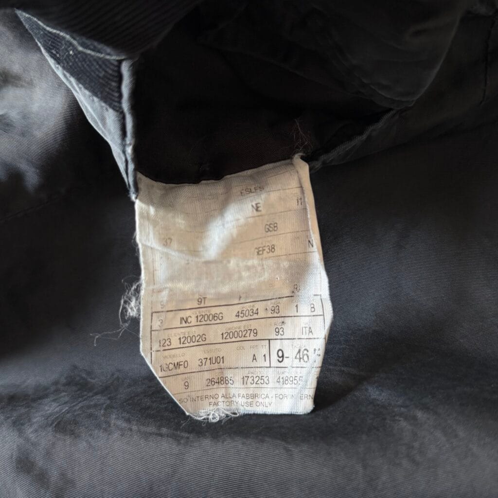 Giacca GUCCI Uomo 46 IT – S Nero Velluto a Coste pesante manica lunga