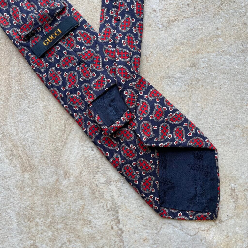 Gucci Cravatta Blu Rosso