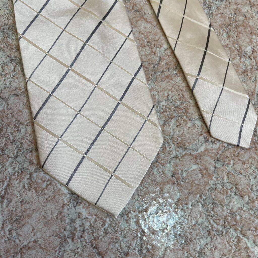 Armani Cravatta Grigio Platino