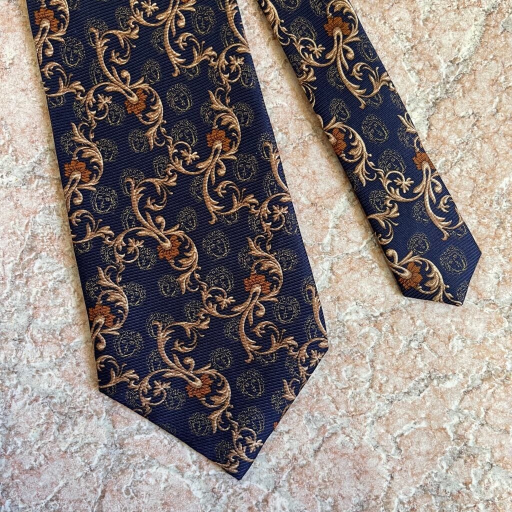 Versace Cravatta Medusa Blu