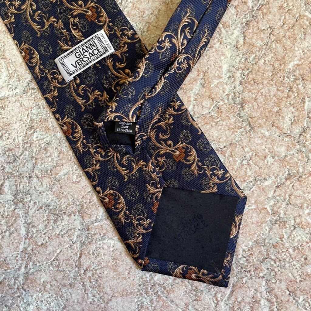 Versace Cravatta Medusa Blu