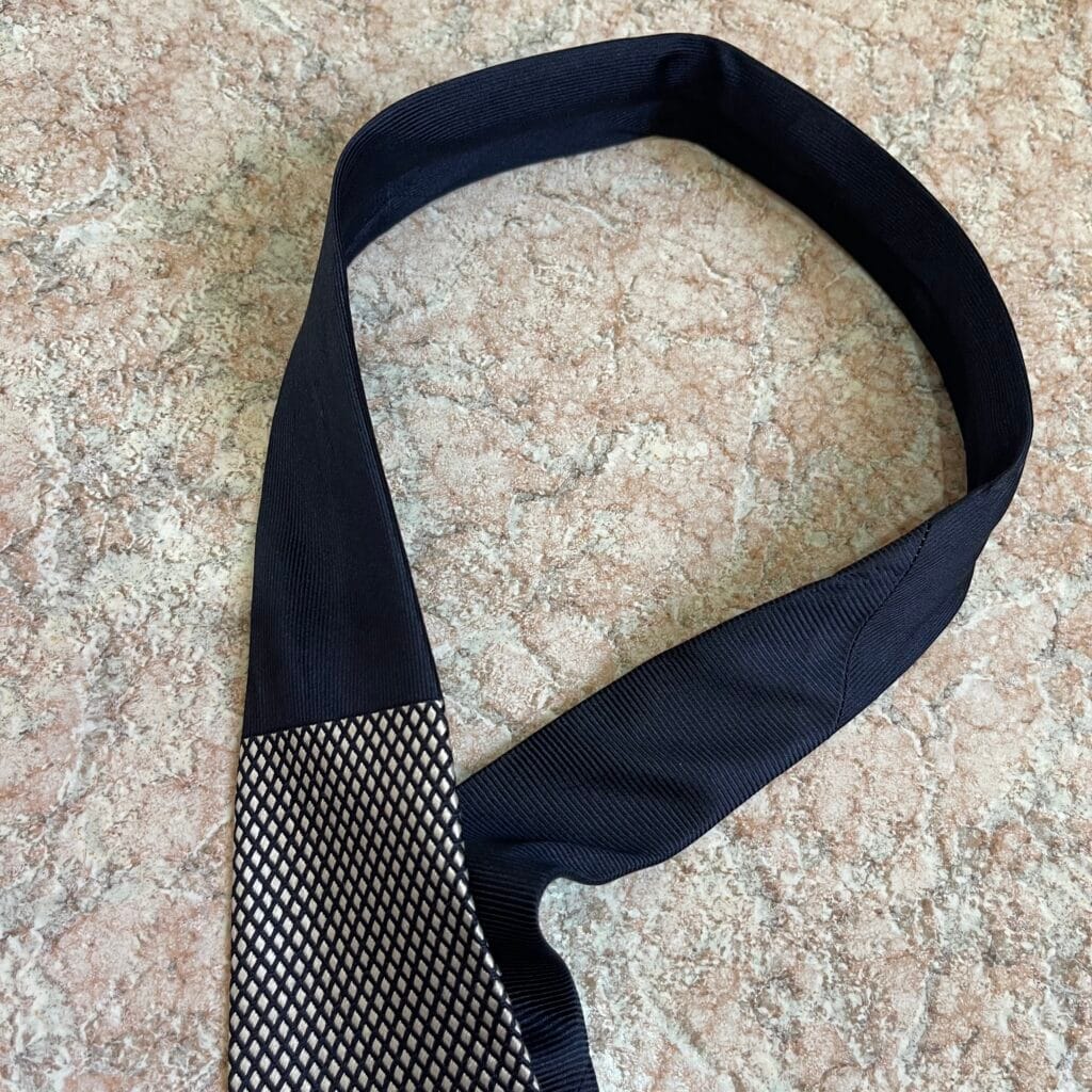 Zegna Cravatta Blu Argento