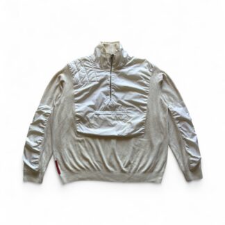 Maglione tecnico Prada Uomo L Crema Panna Lana pullover maglia spessa