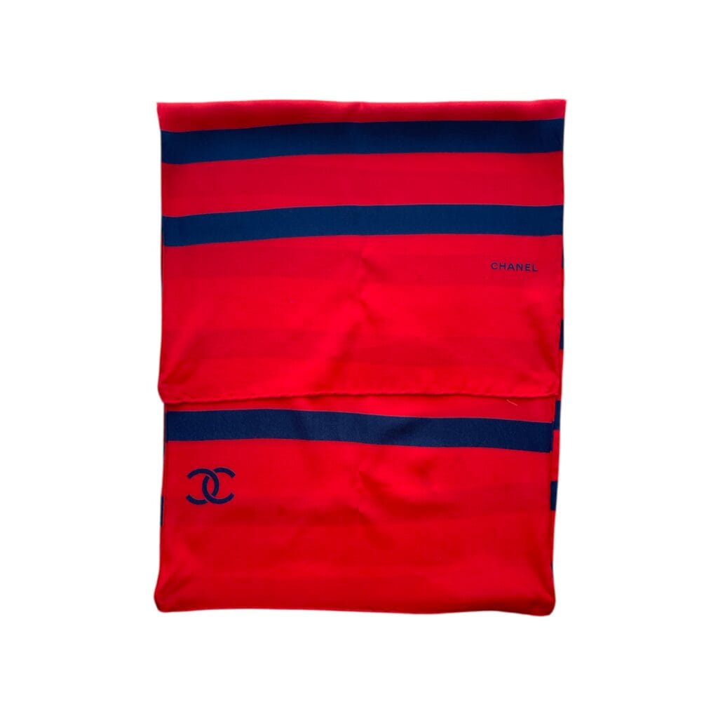 Chanel Foulard Righe Rosso Blu