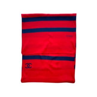 Chanel Foulard Righe Rosso Blu
