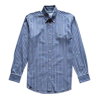 Camicia Etro Uomo S Righe Blu Bianco Cotone Manica lunga