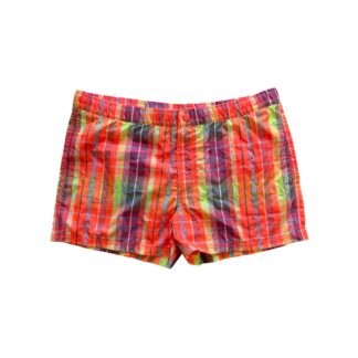 Costume Sundek Uomo L Arancione fluo multicolore quadri Sintetico Pantaloncini Shorts Bagno