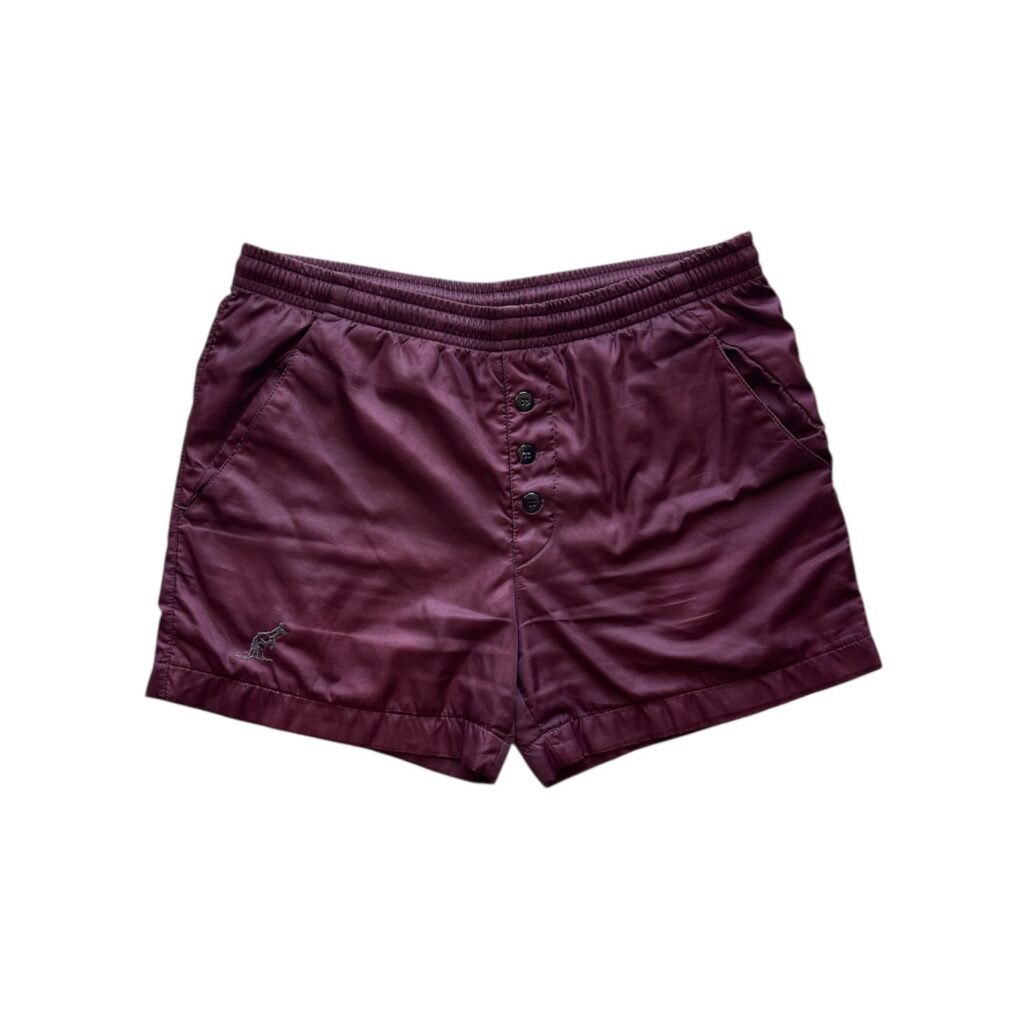 Costume Australian Vintage Uomo L bordeaux pantaloncino shorts bagno