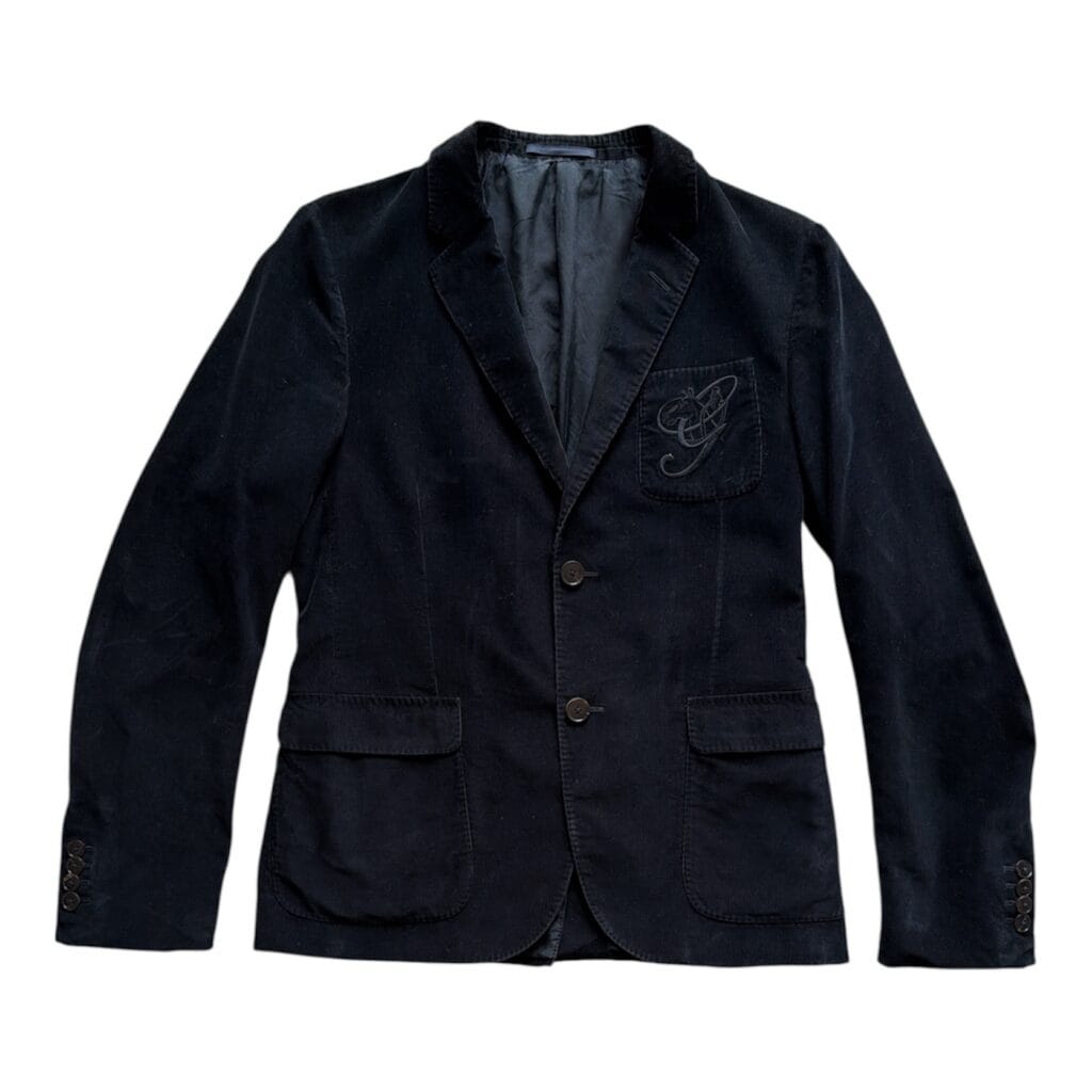 Giacca GUCCI Uomo 46 IT – S Nero Velluto a Coste pesante manica lunga