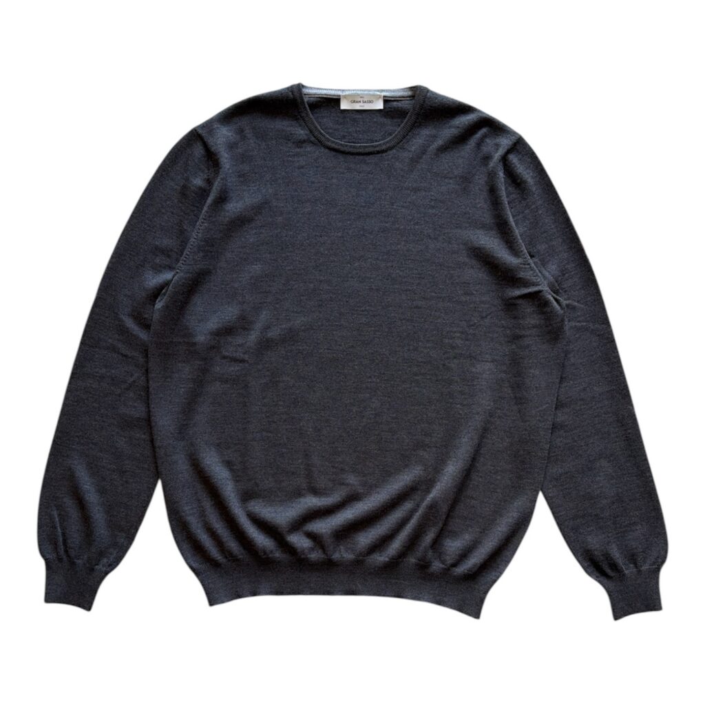 Maglione Gran Sasso Uomo 56 IT – XXL Antracite 100_ lana merino Pullover