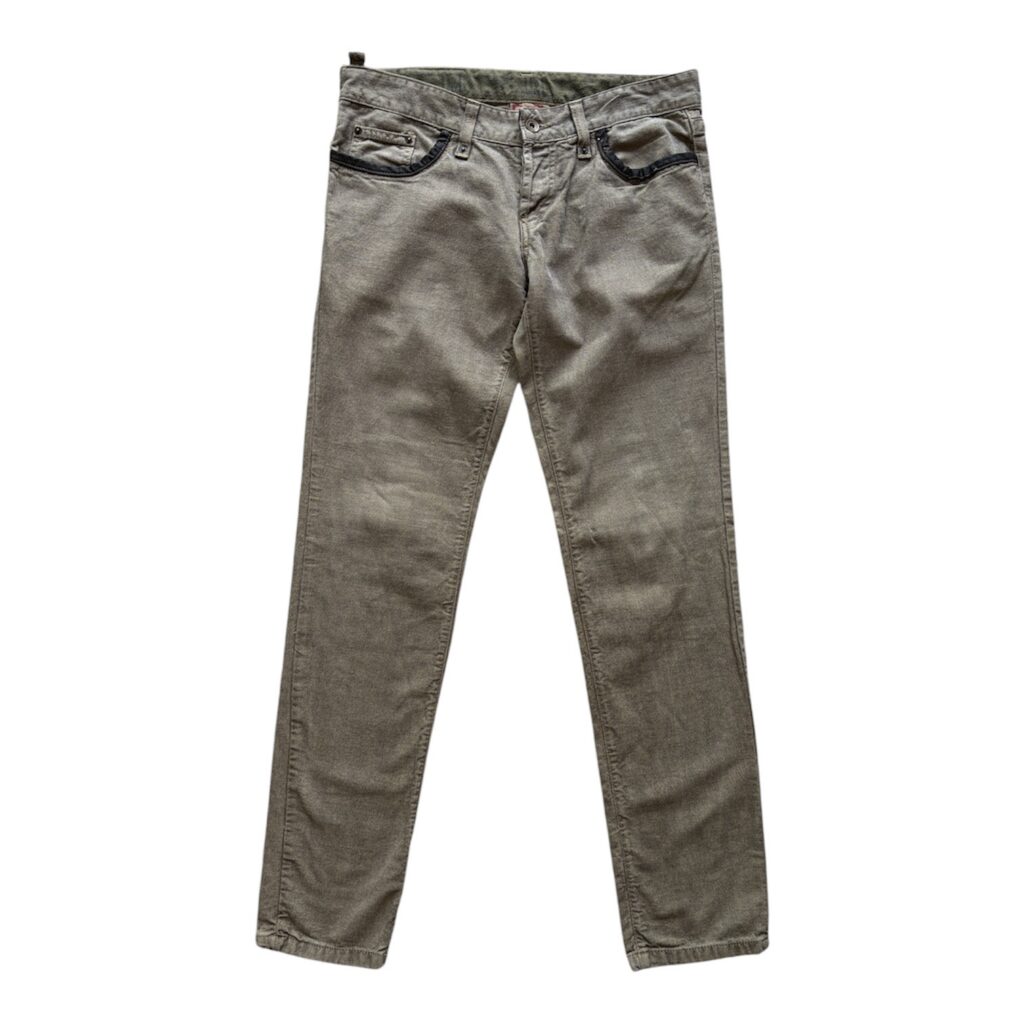 Jeans vita bassa Dolce & Gabbana Uomo 48 IT – 42 FR ( 42 cm ) M Beige Cachi Denim Cotone