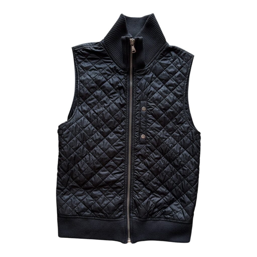 Bomber Smanicato Dolce & Gabbana Uomo M Nero Sintetico e Lana giubbotto gilet trapuntato