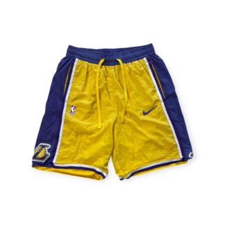 Shorts Los Angeles Lakers Basket Nike Uomo M Viola Giallo sintetico