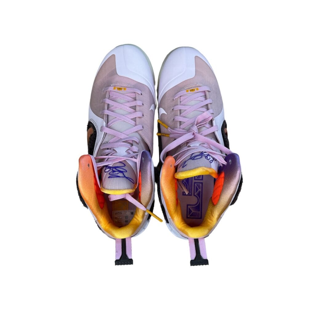 Scarpe Nike Lebron 9 – IX NUOVO con cartellino Uomo 45 EU – 10 UK Rosa Basket Sneakers Collezione