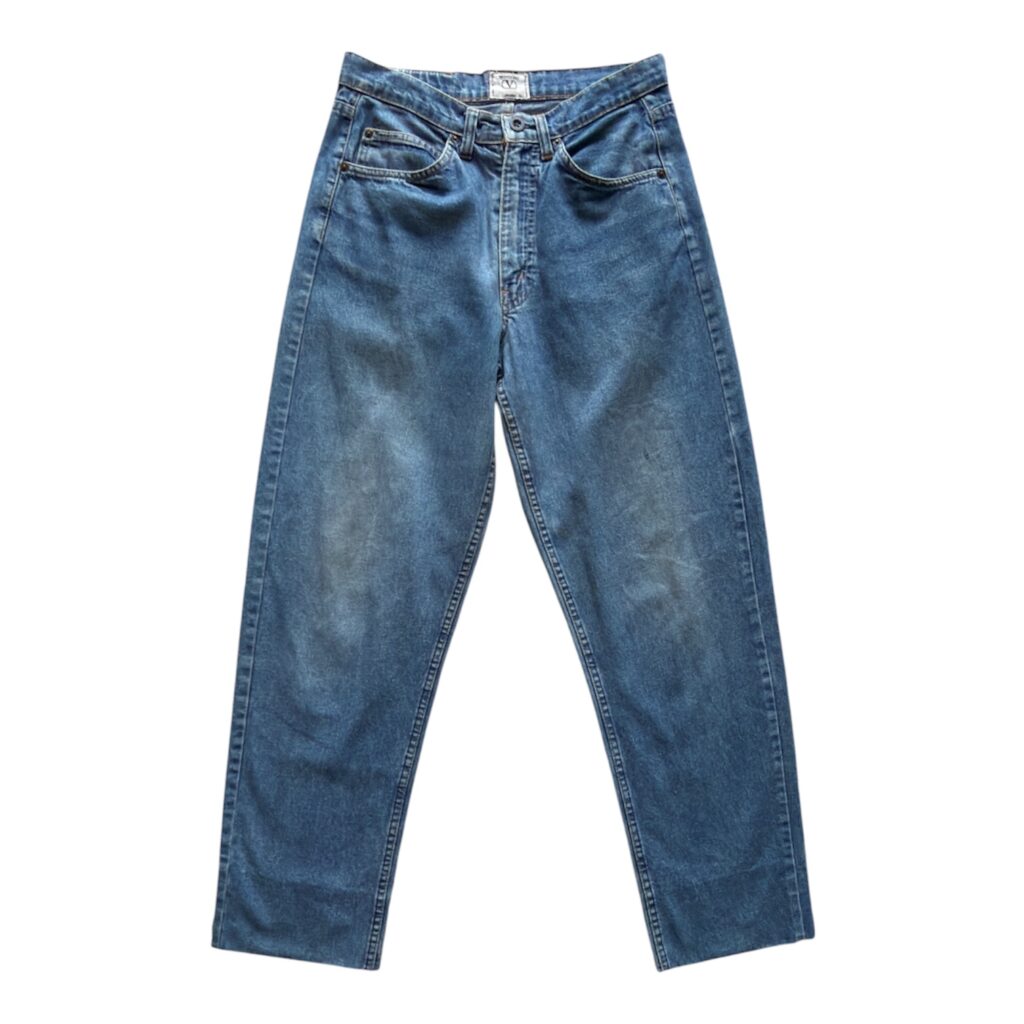 Jeans Baggy Vintage Valentino Garavani Donna 42 IT – 37 FR ( 37 cm ) M Azzurro lavaggio chiaro Denim Cotone