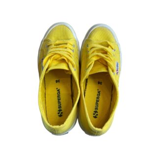 Scarpe Superga Donna NUOVO con scatola 36 EU – 6 US – 3 1-2 UK Giallo Tela Cotone Sneakers Tennis