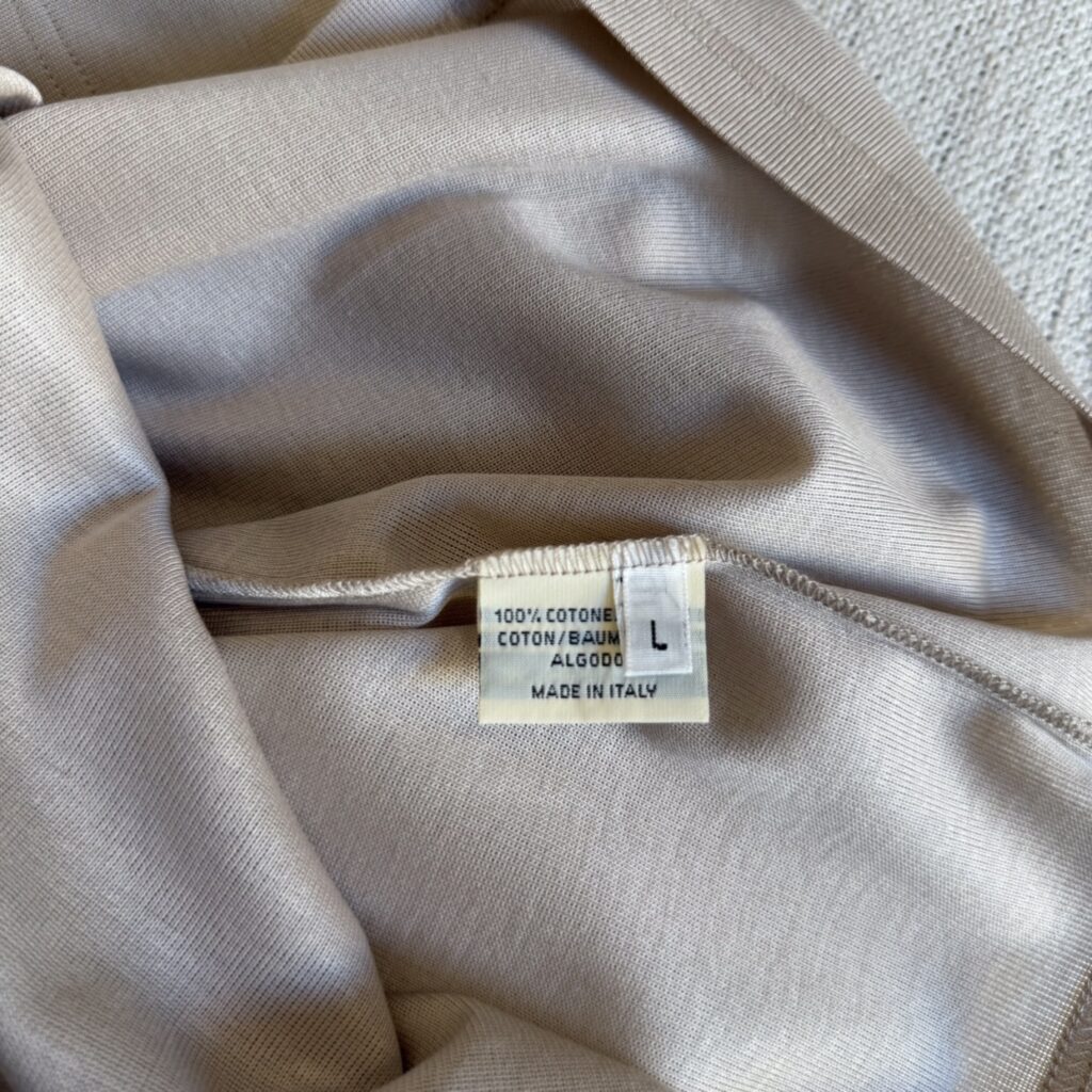 Maglia Hermes Paris NUOVO senza Cartellino Donna L Beige manica lunga maglietta t-shirt