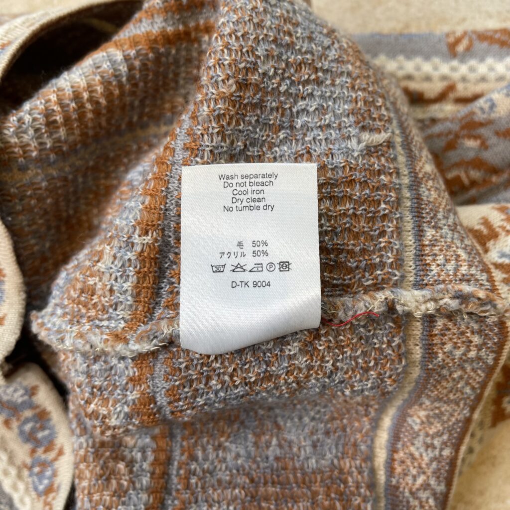 Gonna Kenzo Donna 42 IT – 36 FR ( 36 cm ) M Fantasia Fiori Beige Azzurro Rame Misto Lana