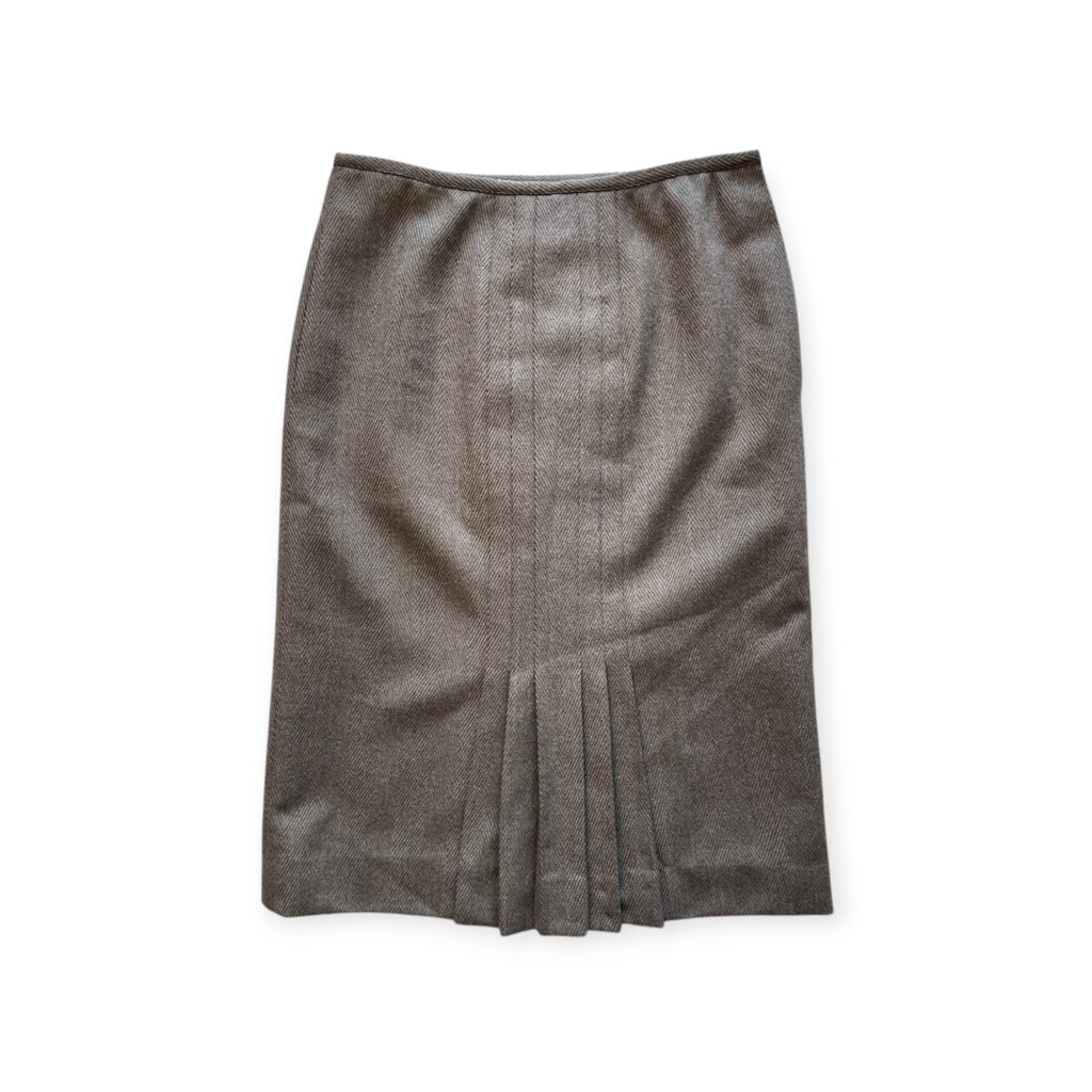 Gonna Valentino Garavani Donna 42 IT – 37 FR ( 37 cm ) M Tweed Beige Lana