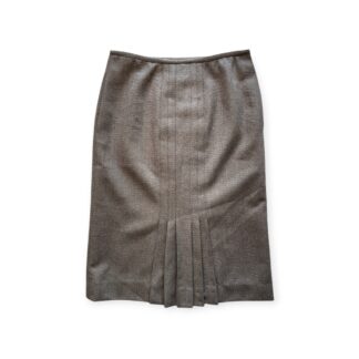 Gonna Valentino Garavani Donna 42 IT – 37 FR ( 37 cm ) M Tweed Beige Lana