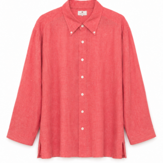 Camicia Oriali Uomo XXL Rosa 100% Lino manica lunga