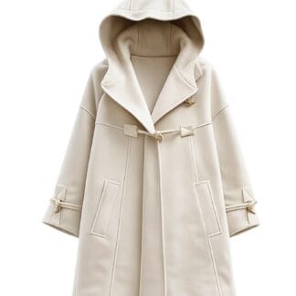 Cappotto mantella Chanel Boutique color Crema chiaro tendente bianco Anni 80 Karl Lagerfeld giubbotto Montgomery