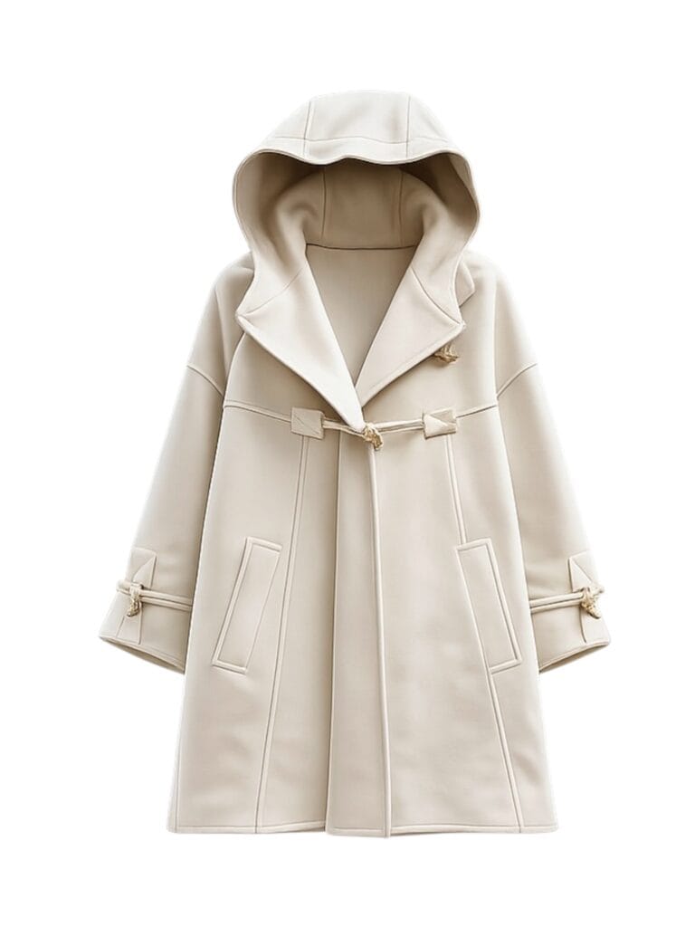 Cappotto mantella Chanel Boutique color Crema chiaro tendente bianco Anni 80 Karl Lagerfeld giubbotto Montgomery