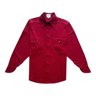 Camicia Fendi 42 IT – M Donna super oversize fantasia Rosso manica lunga