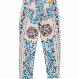 Pantaloni Roberto Cavalli Donna 46 IT – 41 FR ( 41 cm ) L fantasia Multicolore Cotone