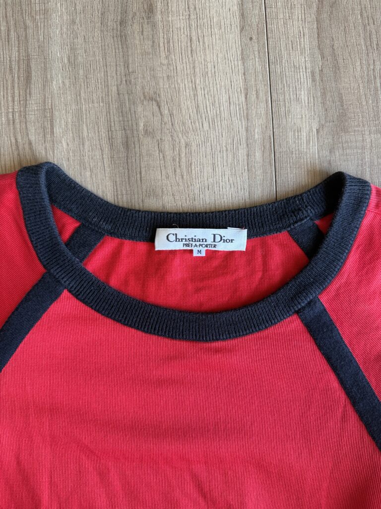 T-shirt Christian Dior Donna M Rosso Cotone manica corta Maglietta