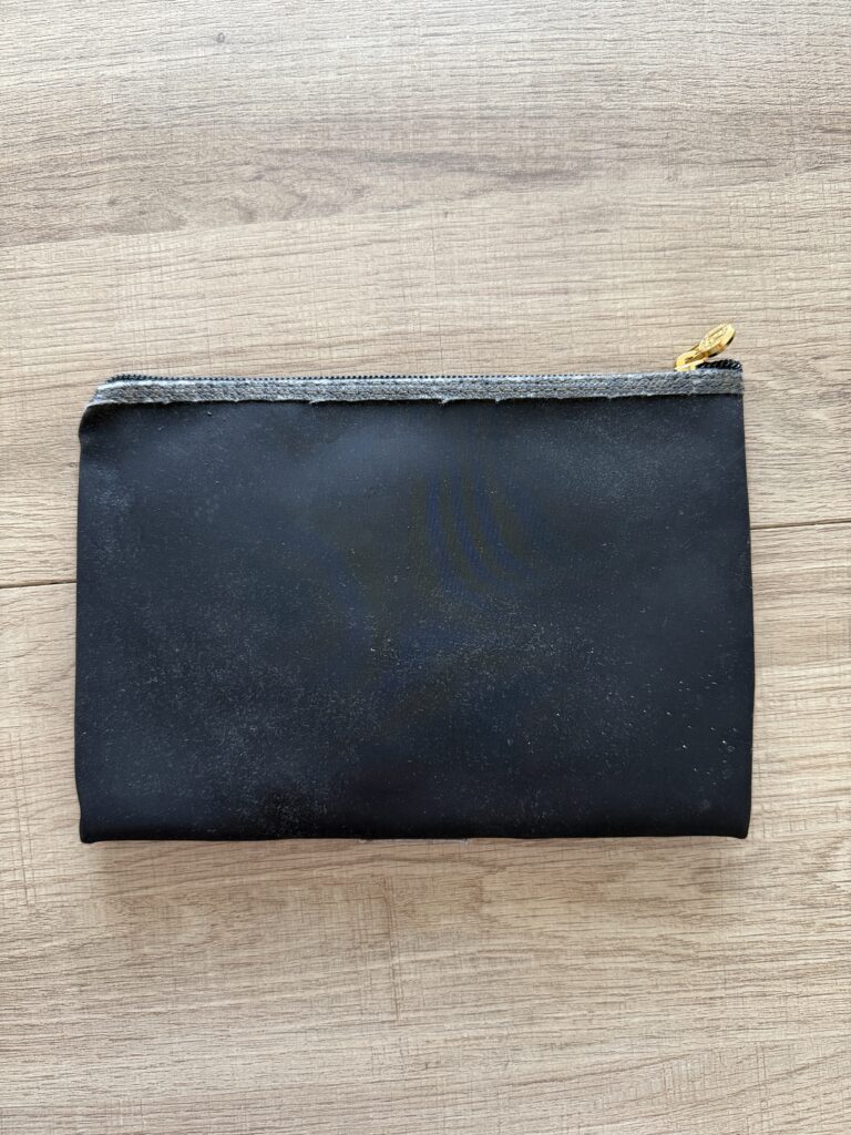 Pochette Fendi Cosmetic pouch trousse toilette clutch Nero Poliuretano
