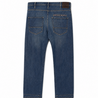 Jeans Burberry Uomo 52 IT – 47 FR ( 47 cm ) L Comfort Blu Denim Cotone Pantaloni