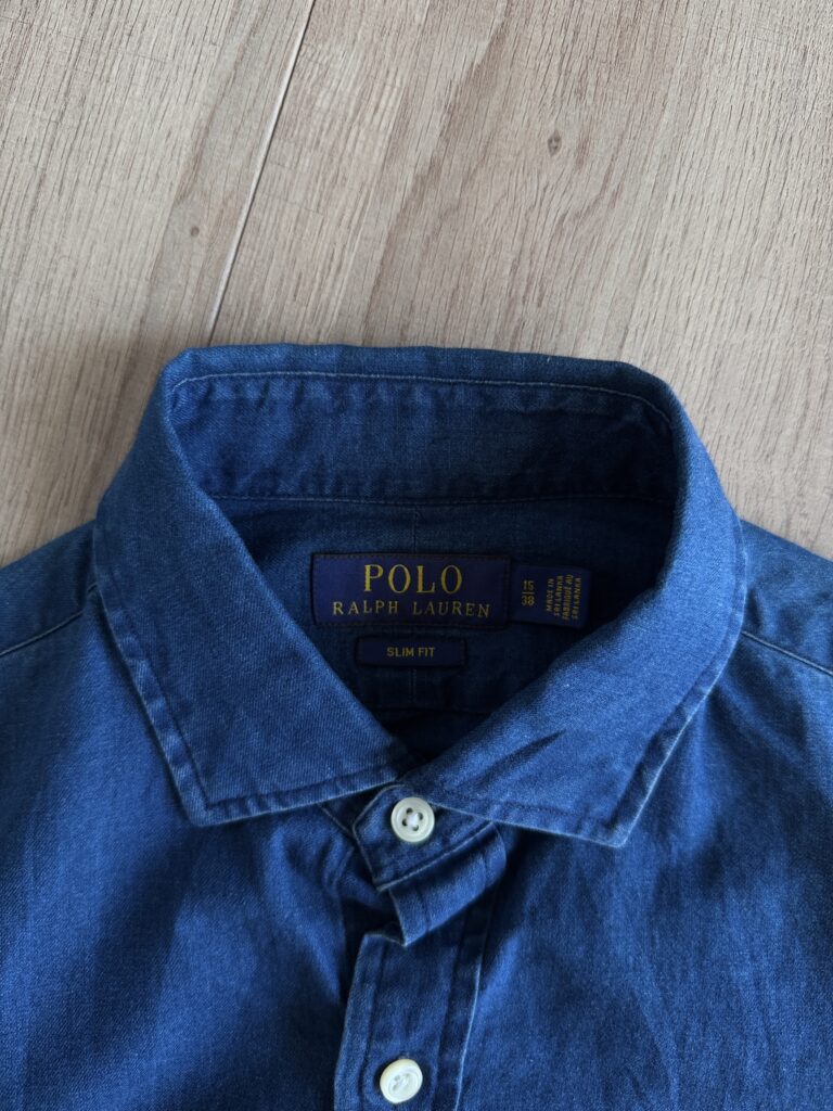 Camicia jeans Polo Ralph Lauren Uomo S Blu Denim Cotone Manica lunga