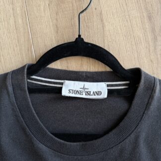 Tshirt Stone Island Uomo M Cotone Nero con stampa manica corta maglietta