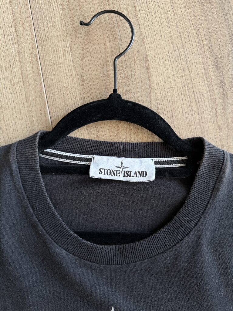 Tshirt Stone Island Uomo M Cotone Nero con stampa manica corta maglietta