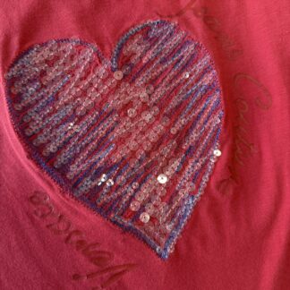 T-shirt Versace Donna M Rosso stampa y2k Cotone manica corta Maglietta