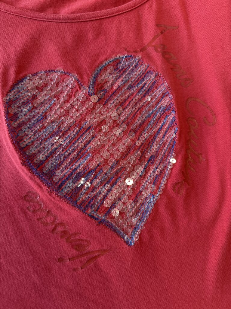 T-shirt Versace Donna M Rosso stampa y2k Cotone manica corta Maglietta