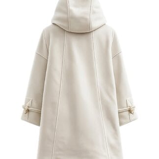 Cappotto mantella Chanel Boutique color Crema chiaro tendente bianco Anni 80 Karl Lagerfeld giubbotto Montgomery