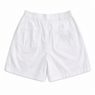 Shorts Balloon Christian Dior Donna 40 IT – 34 FR ( 34 cm ) S Bianco Cotone Pantaloncini vita alta