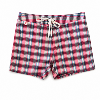 Costume Sundek Uomo S Quadri Rosa fluo Bianco Azzurro Sintetico Pantaloncini Shorts Bagno