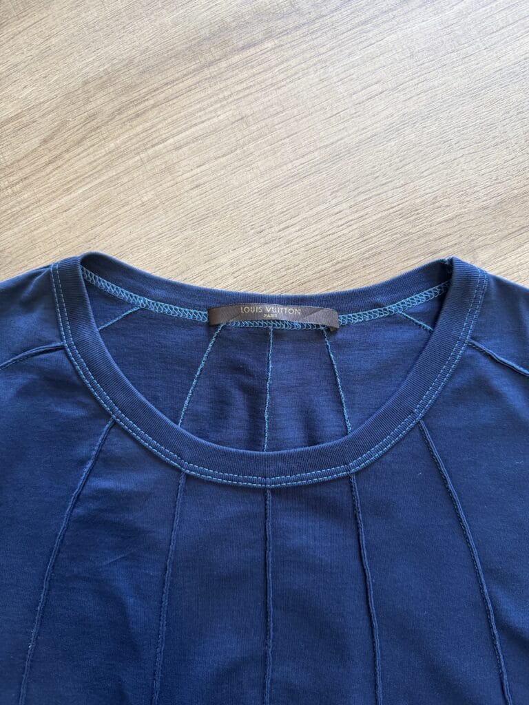 T-shirt Louis Vuitton Uomo L Blu scuro Cotone manica corta maglietta
