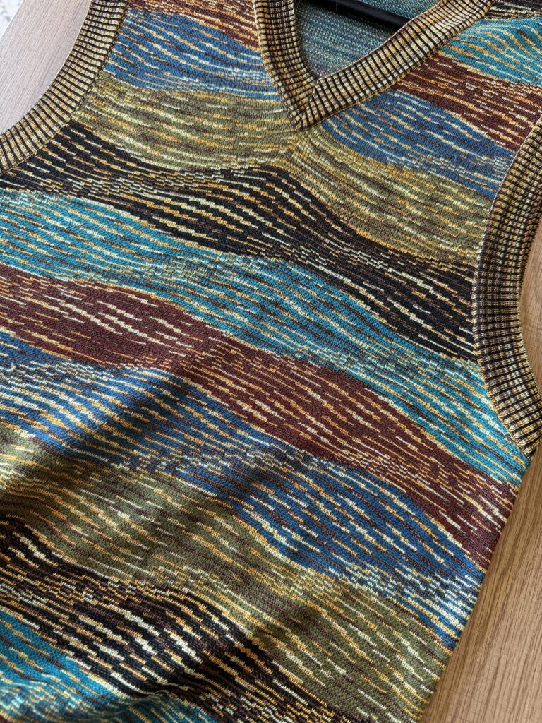 Gilet a maglia Missoni Uomo L Fantasia Multicolore misto Cotone Maglione pullover