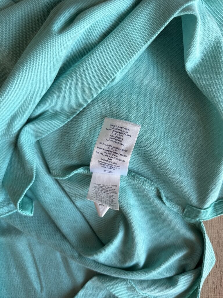Polo Ralph Lauren Uomo S Turchese Cotone manica corta maglietta t-shirt